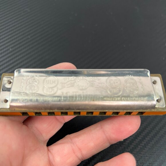 VTG M. Hohner Marine Band Harmonica In Original Case #1896 Key of D A440 - Picture 8 of 12